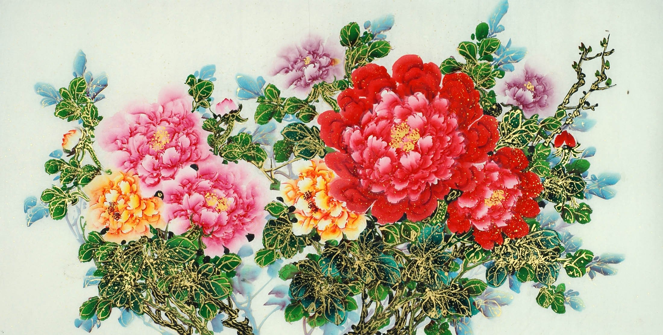 Chinese Peony Painting - CNAG011105
