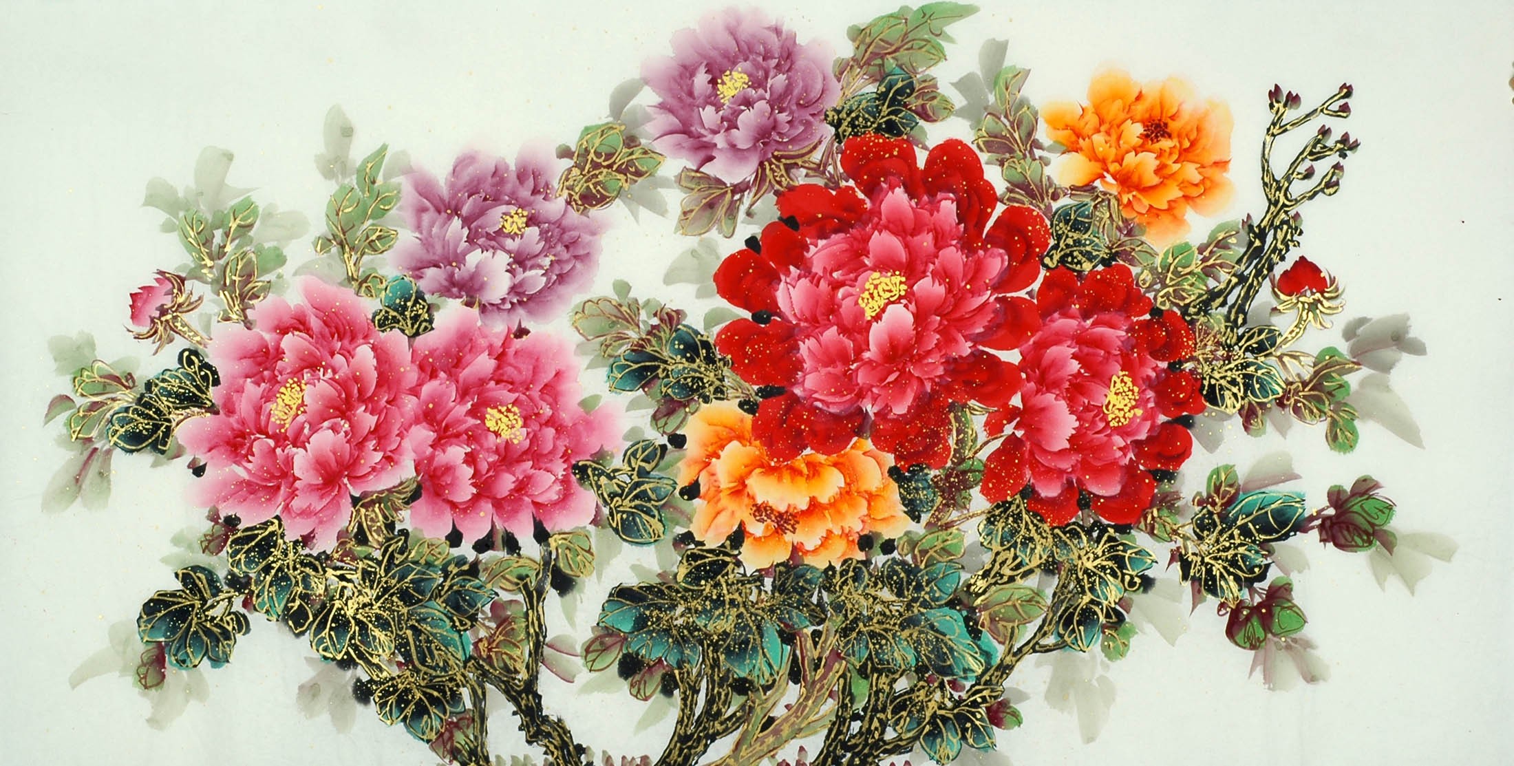 Chinese Peony Painting - CNAG011106