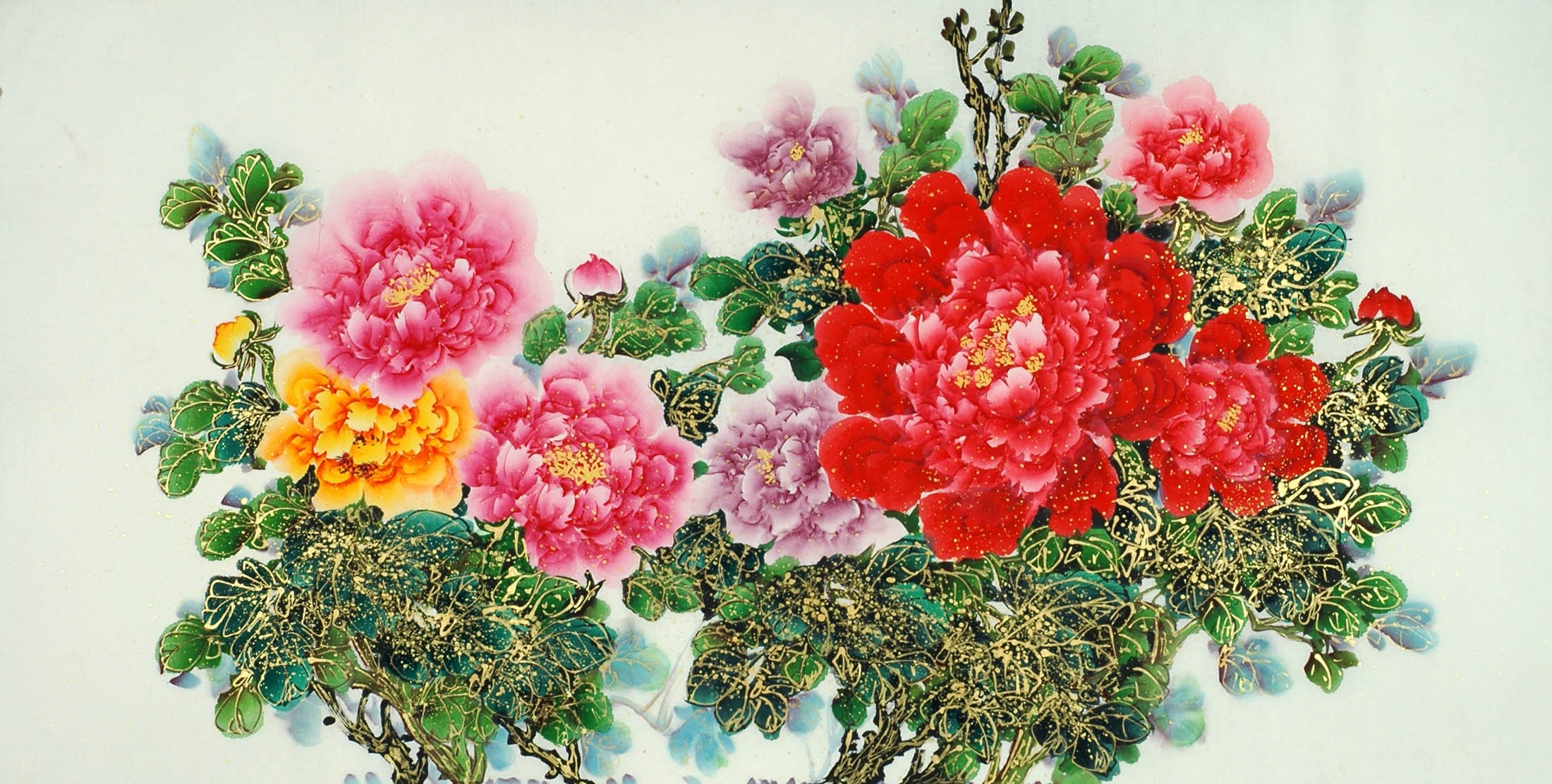 Chinese Peony Painting - CNAG011109