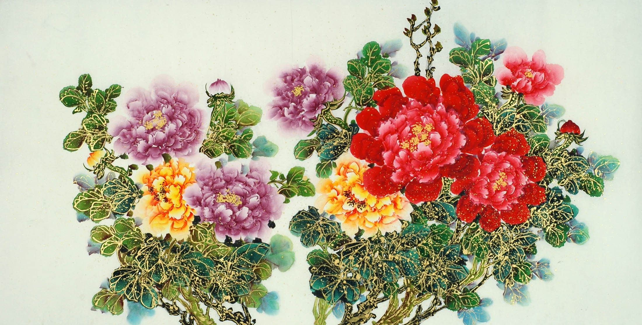 Chinese Peony Painting - CNAG011111