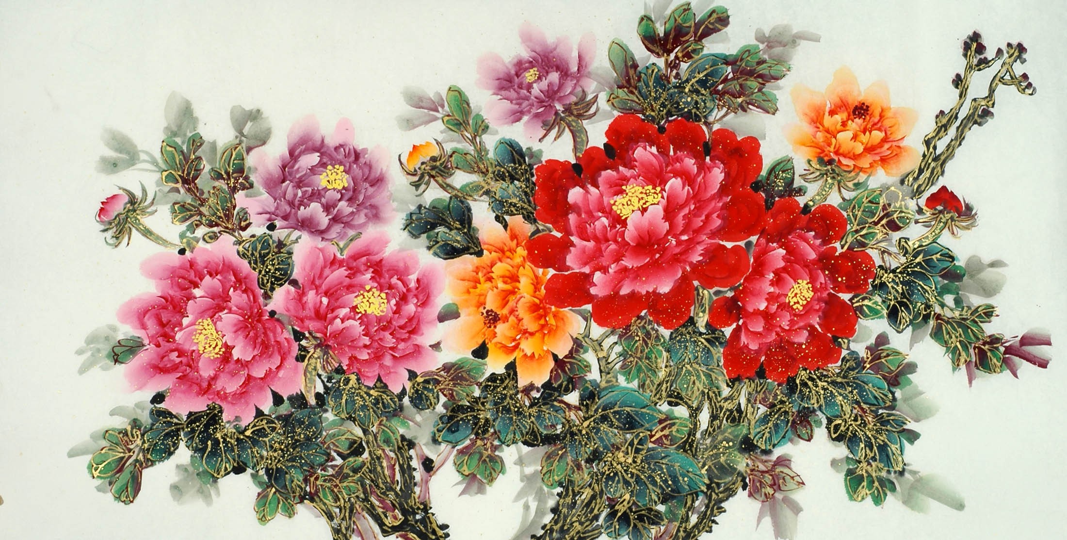 Chinese Peony Painting - CNAG011114