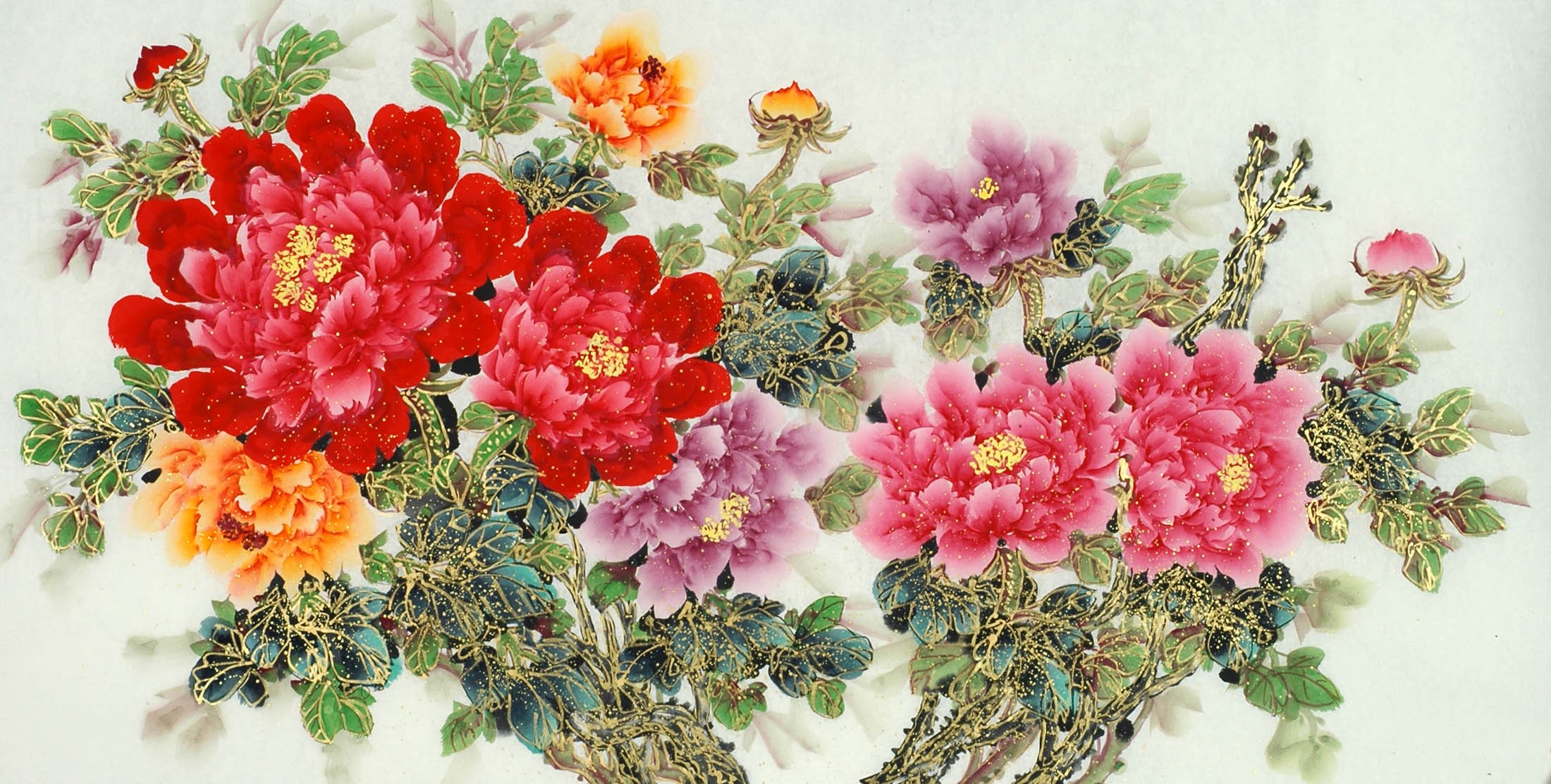 Chinese Peony Painting - CNAG011115