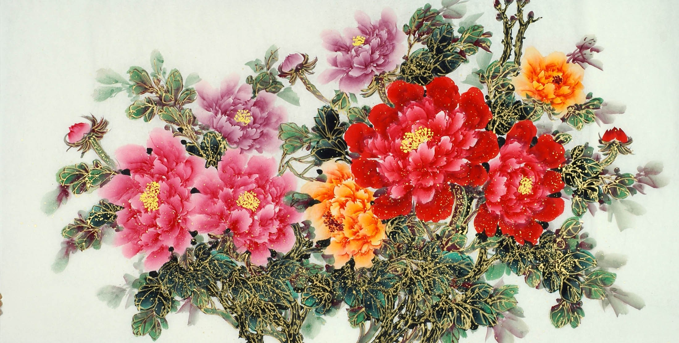 Chinese Peony Painting - CNAG011119