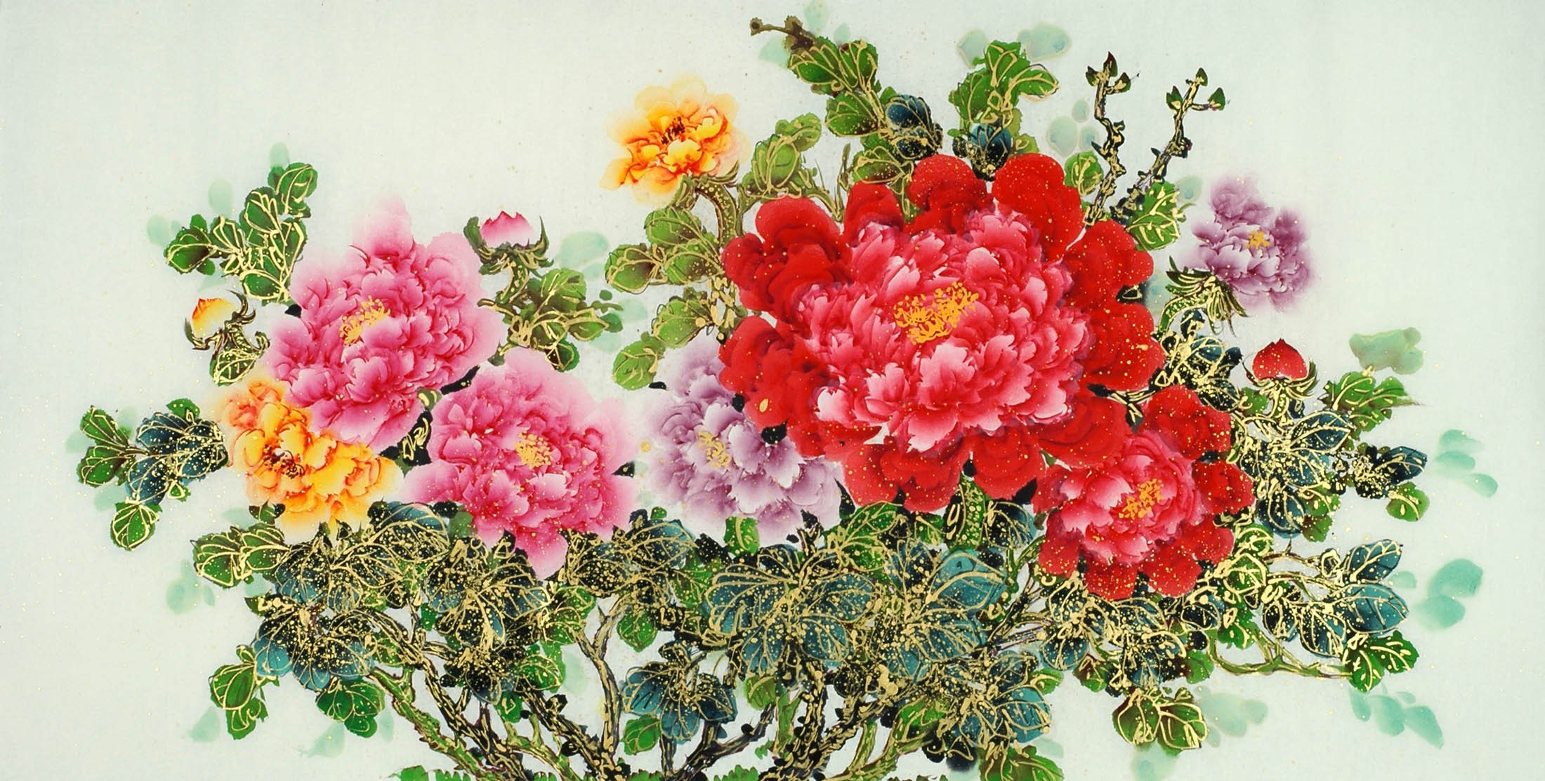 Chinese Peony Painting - CNAG011120