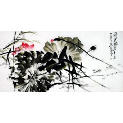 Chinese Lotus Painting - CNAG011126