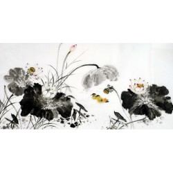 Chinese Lotus Painting - CNAG011127