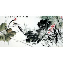 Chinese Lotus Painting - CNAG011132