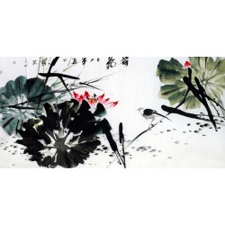 Chinese Lotus Painting - CNAG011133