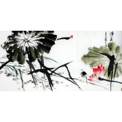 Chinese Lotus Painting - CNAG011134