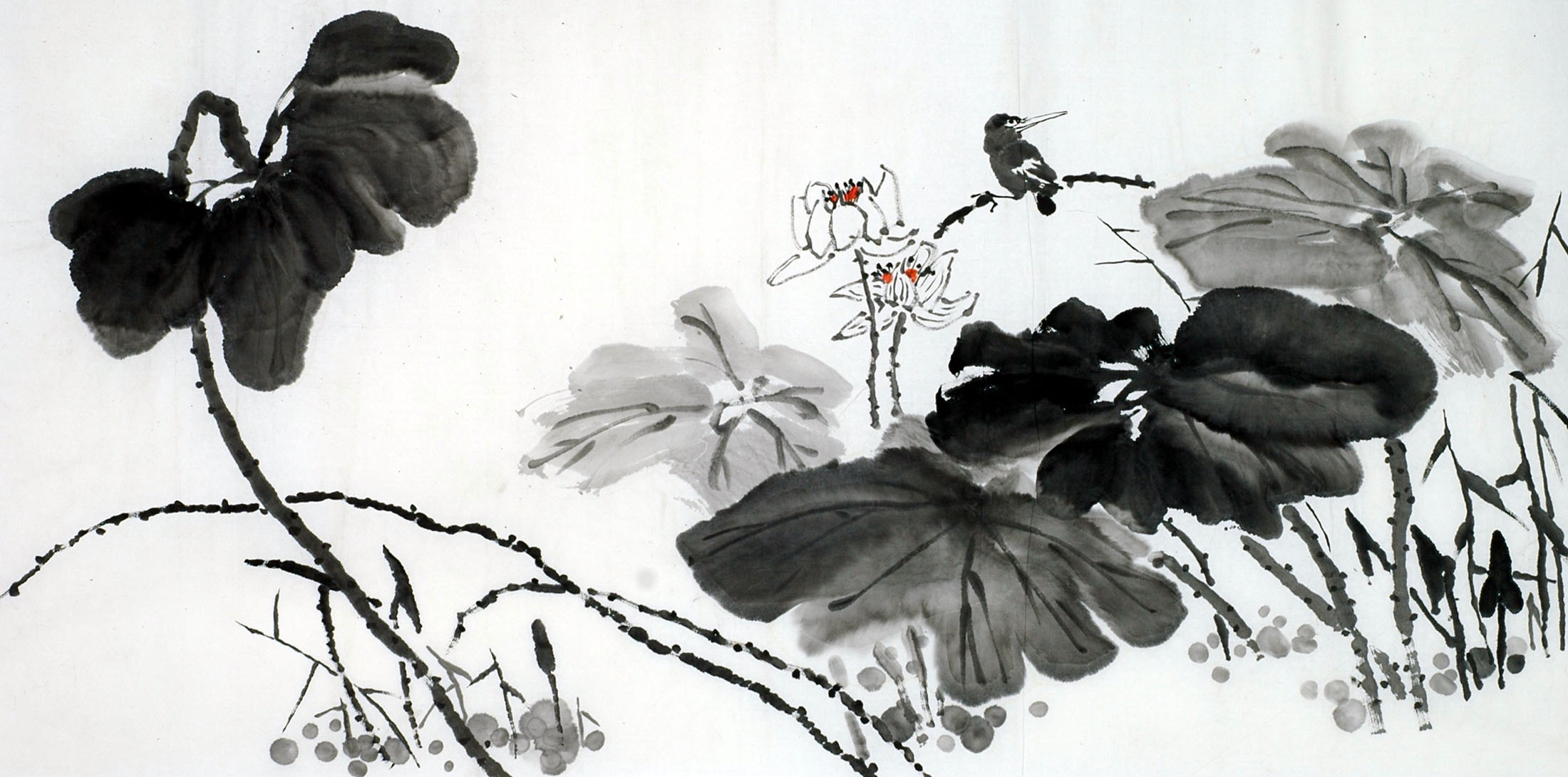 Chinese Lotus Painting - CNAG011142