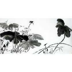 Chinese Lotus Painting - CNAG011143