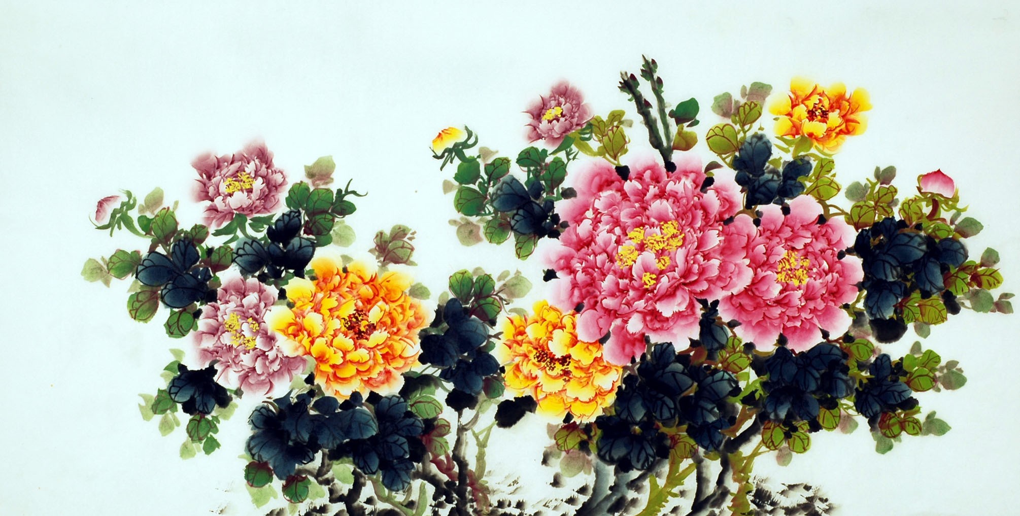 Chinese Peony Painting - CNAG011144