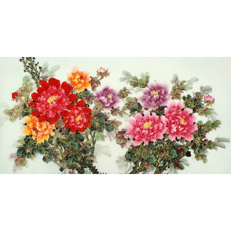 Chinese Peony Painting - CNAG011147
