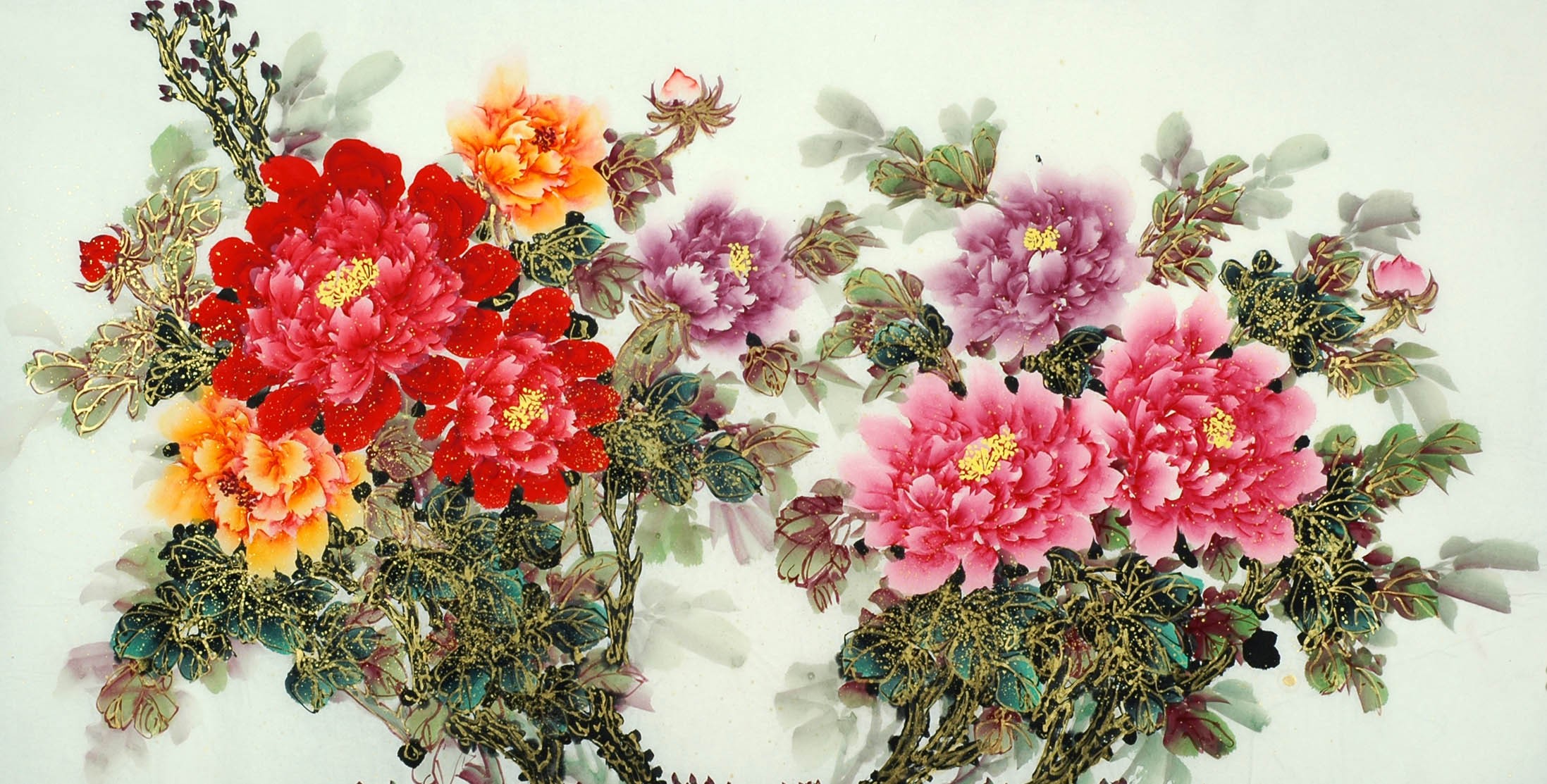 Chinese Peony Painting - CNAG011147