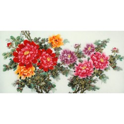 Chinese Peony Painting - CNAG011148