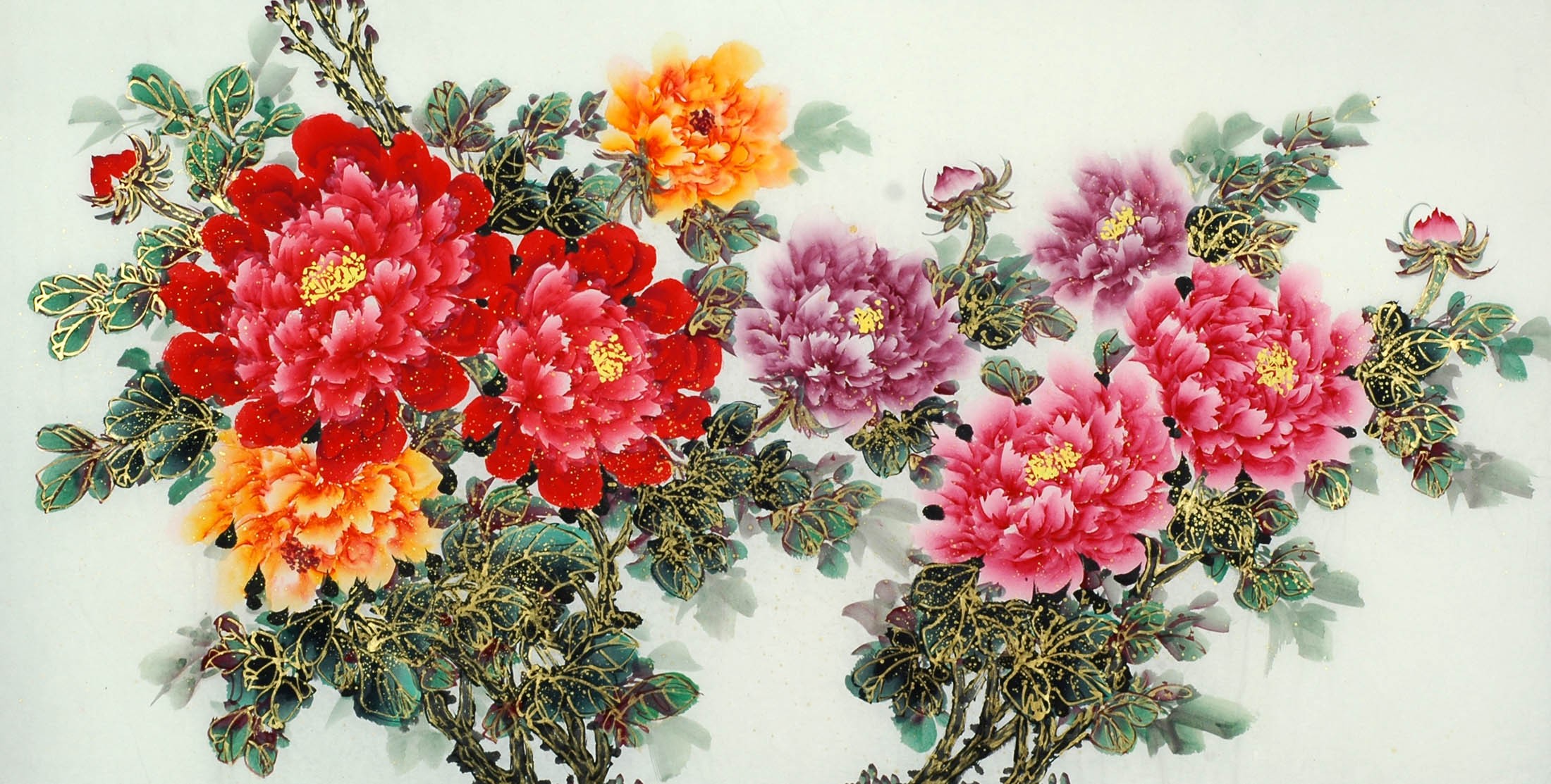 Chinese Peony Painting - CNAG011148