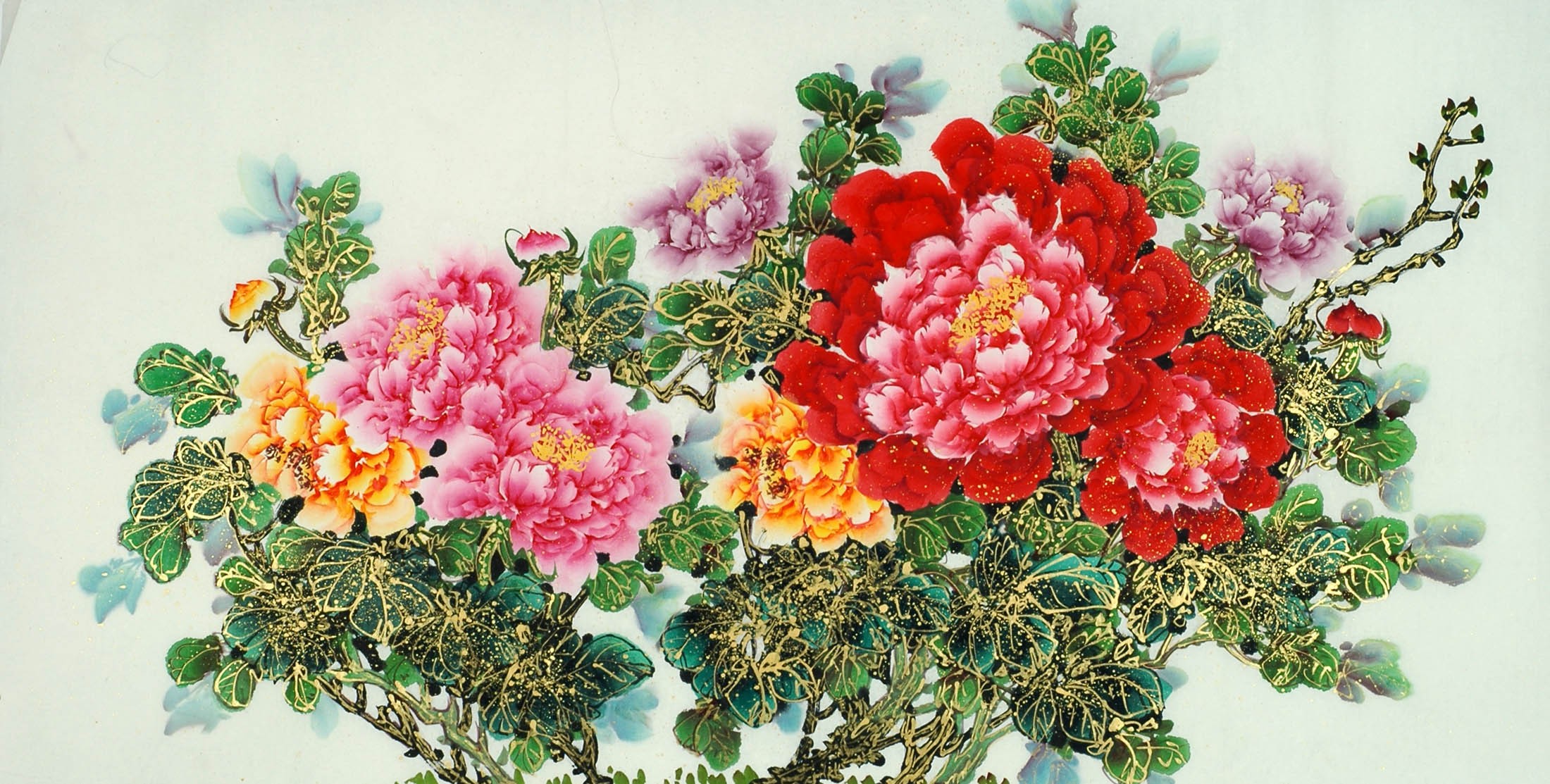 Chinese Peony Painting - CNAG011149