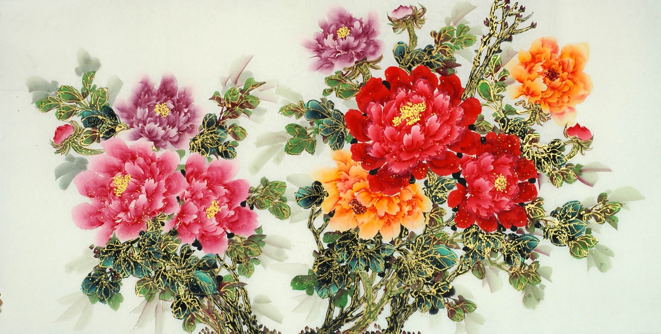 Chinese Peony Painting - CNAG011150
