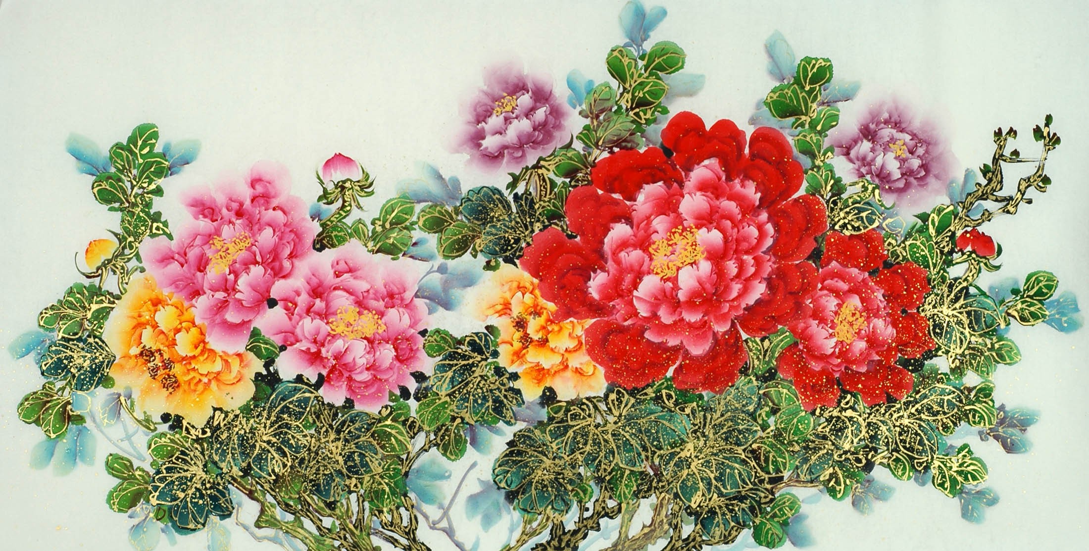 Chinese Peony Painting - CNAG011151