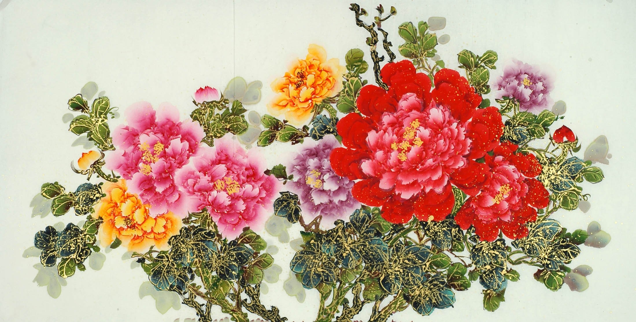 Chinese Peony Painting - CNAG011152