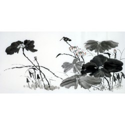 Chinese Lotus Painting - CNAG011153