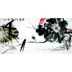 Chinese Lotus Painting - CNAG011155