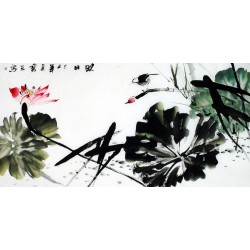 Chinese Lotus Painting - CNAG011156