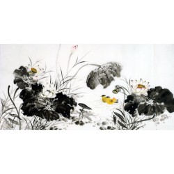 Chinese Lotus Painting - CNAG011157