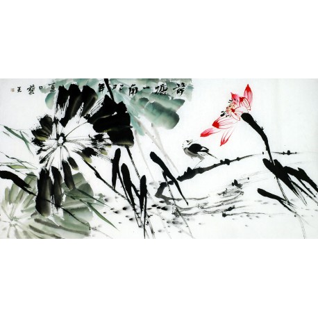 Chinese Lotus Painting - CNAG011158