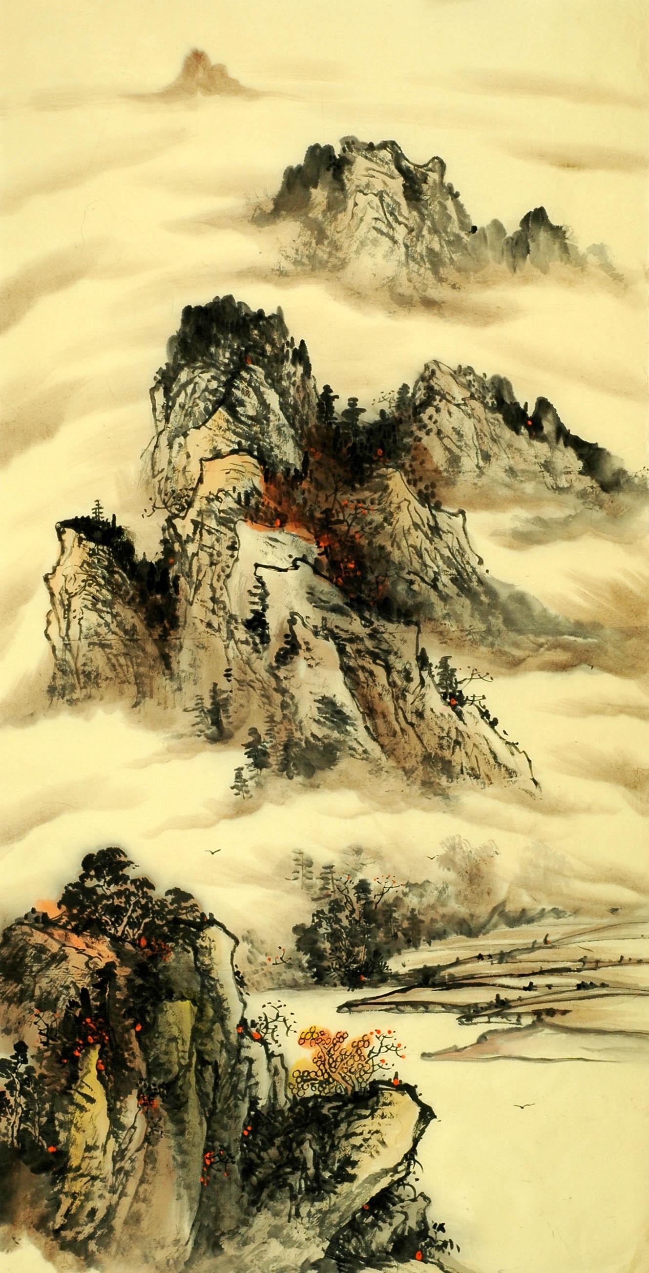 Chinese Landscape Painting - CNAG011299