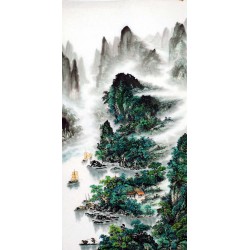 Chinese Landscape Painting - CNAG011351