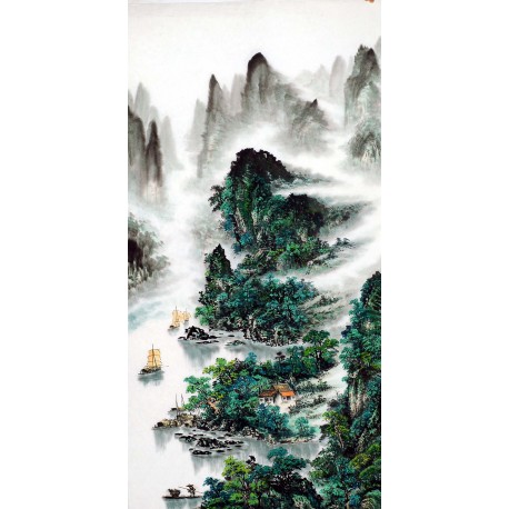 Chinese Landscape Painting - CNAG011351