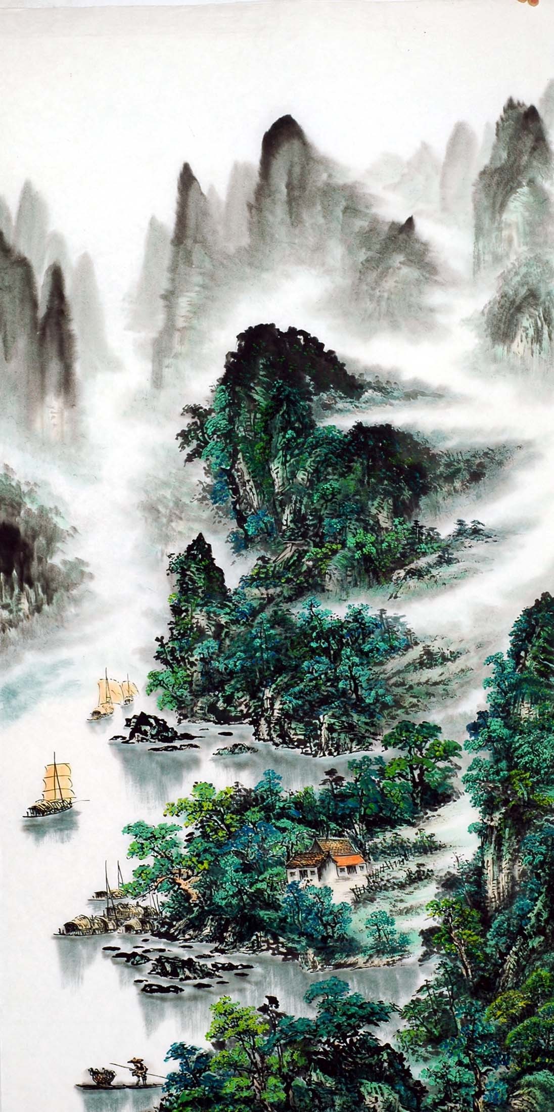 Chinese Landscape Painting - CNAG011351