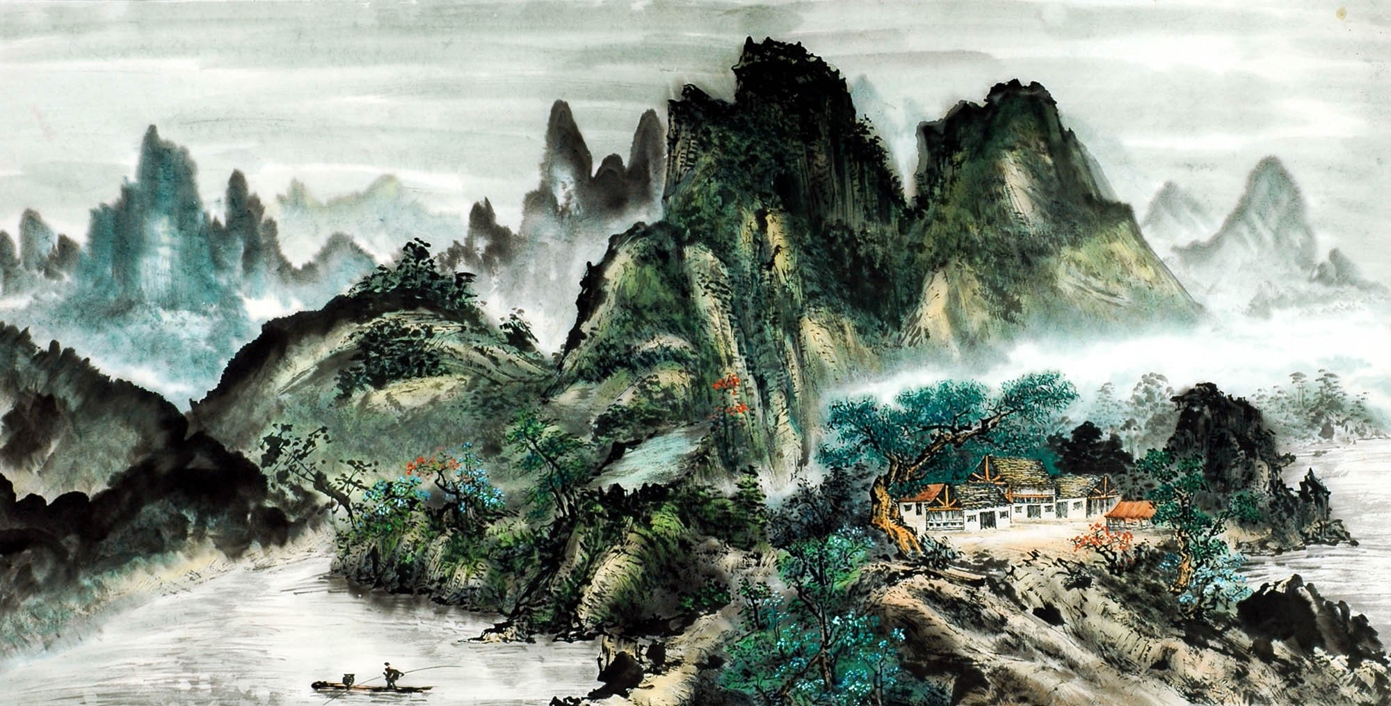 Chinese Landscape Painting - CNAG011352