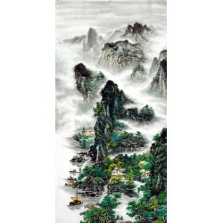 Chinese Landscape Painting - CNAG011355