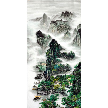 Chinese Landscape Painting - CNAG011355