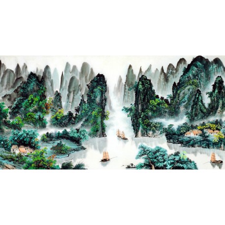 Chinese Landscape Painting - CNAG011362