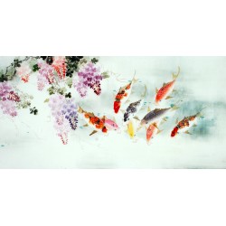 Chinese Carp Painting - CNAG011397