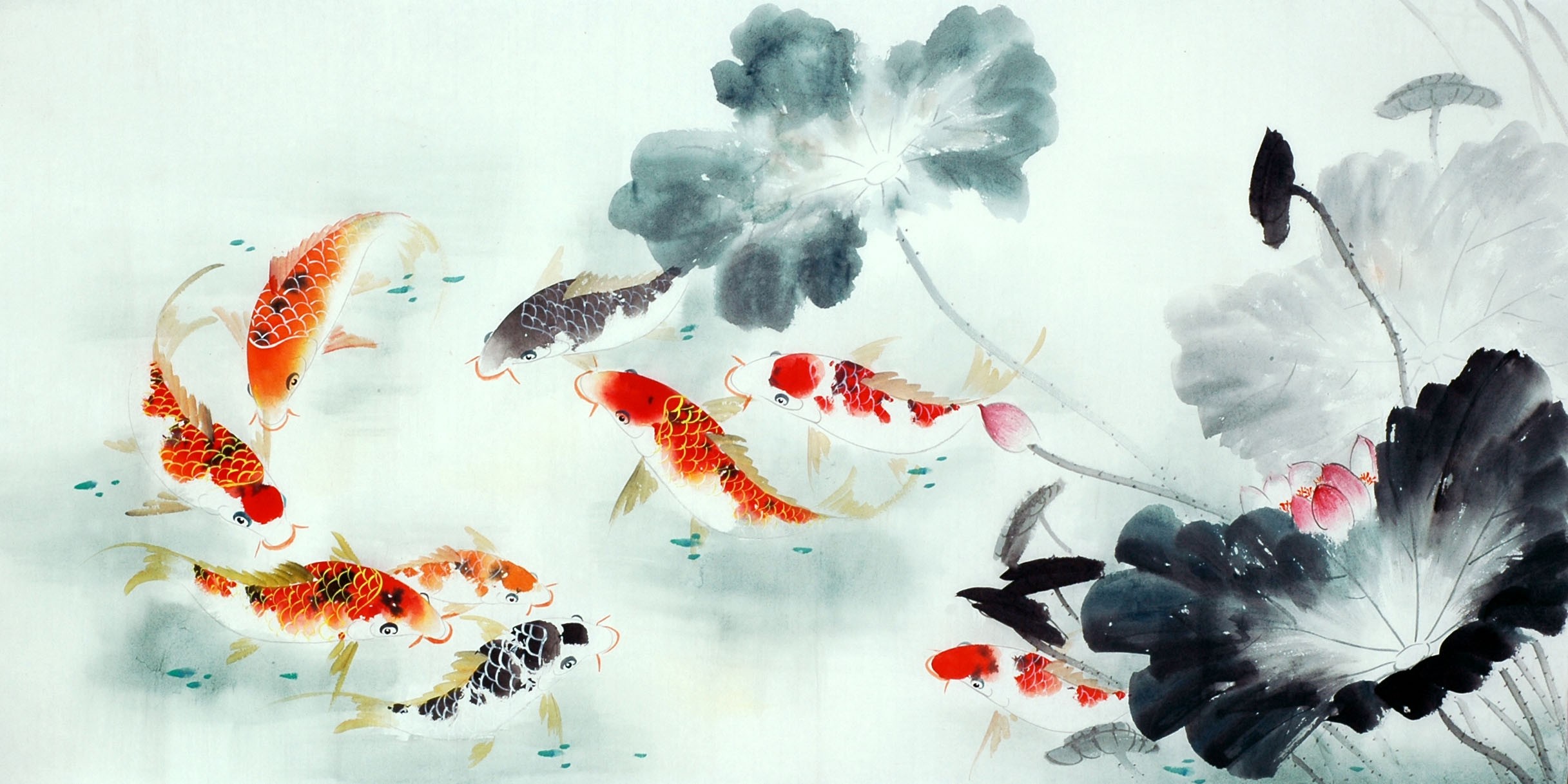 Chinese Carp Painting - CNAG011400