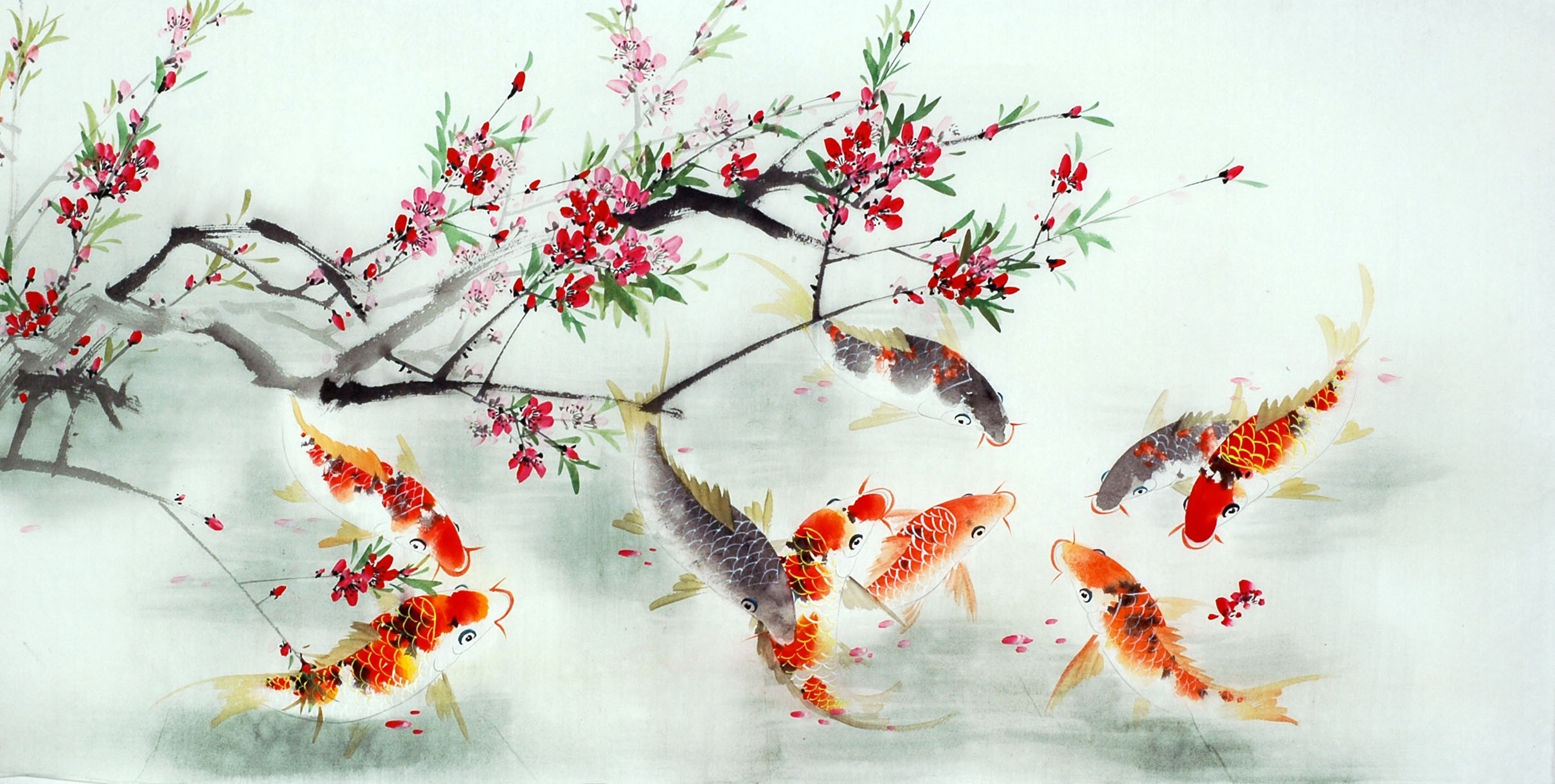 Chinese Carp Painting - CNAG011401