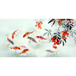 Chinese Carp Painting - CNAG011402