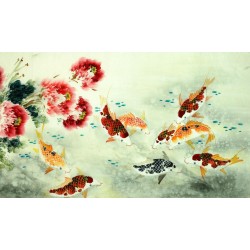 Chinese Carp Painting - CNAG011403