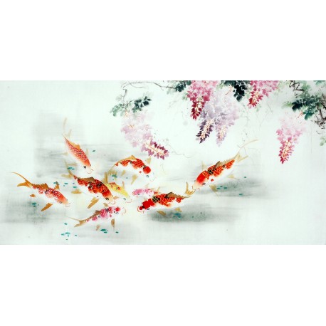 Chinese Carp Painting - CNAG011404