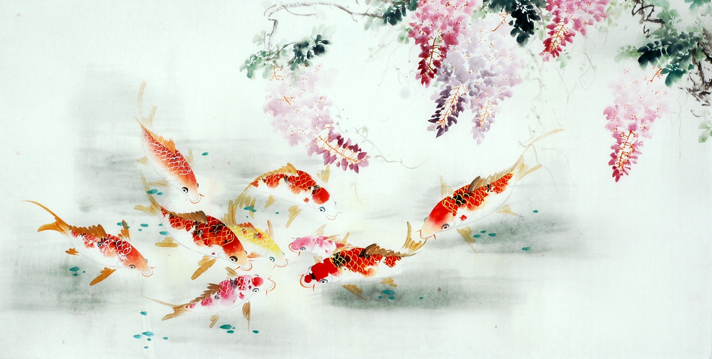 Chinese Carp Painting - CNAG011404