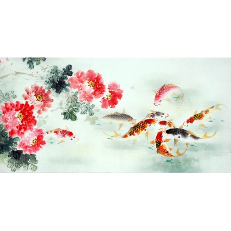 Chinese Carp Painting - CNAG011405