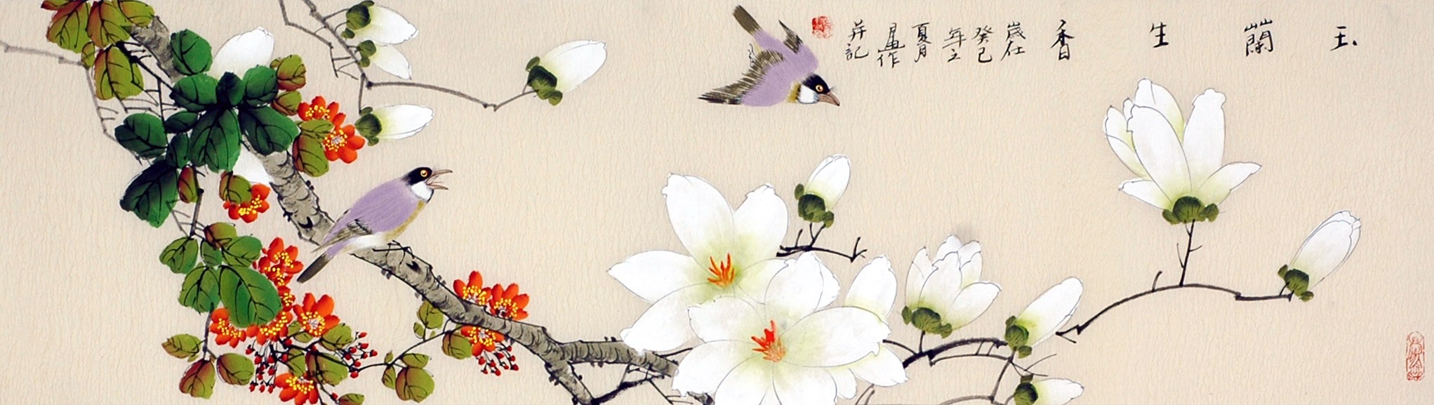 Chinese Flowers&Trees Painting - CNAG011410