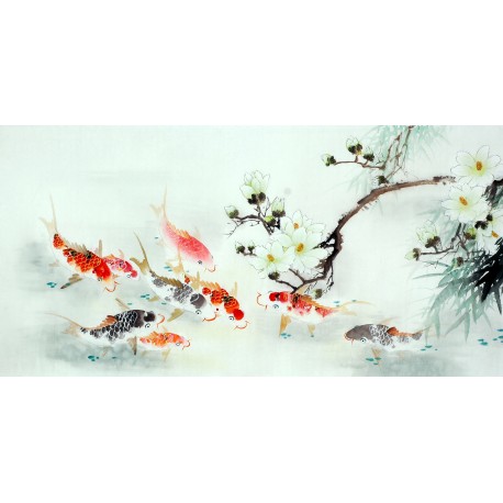 Chinese Carp Painting - CNAG011424