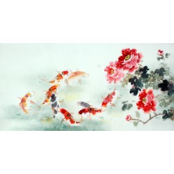 Chinese Carp Painting - CNAG011427