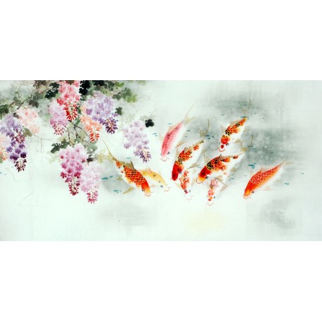 Chinese Carp Painting - CNAG011431