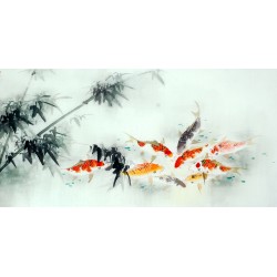 Chinese Carp Painting - CNAG011433
